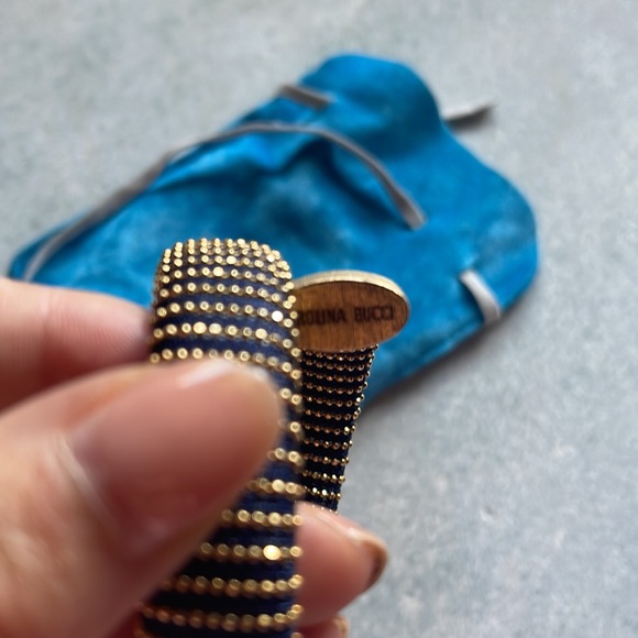 Carolina Bucci x E.I.P Bracelet in dark blue with gold - Picture 2 of 3